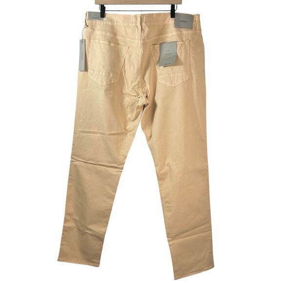 New Men’s Hudson Blake Slim Straight Fit Jeans in Cream Size 40 - Picture 4 of 10